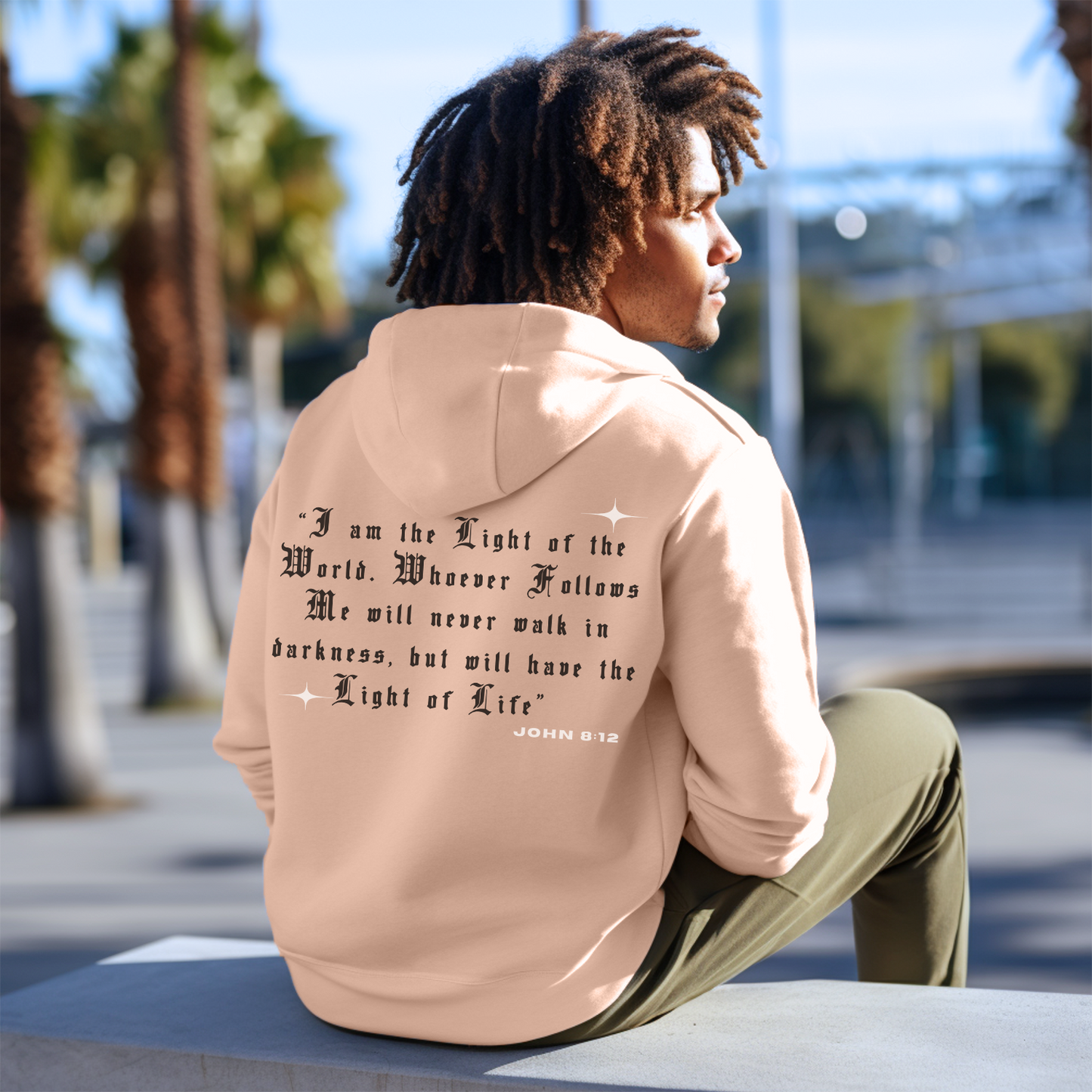 Light of The World Hoodie - Christian Scripture Unisex Hoodie