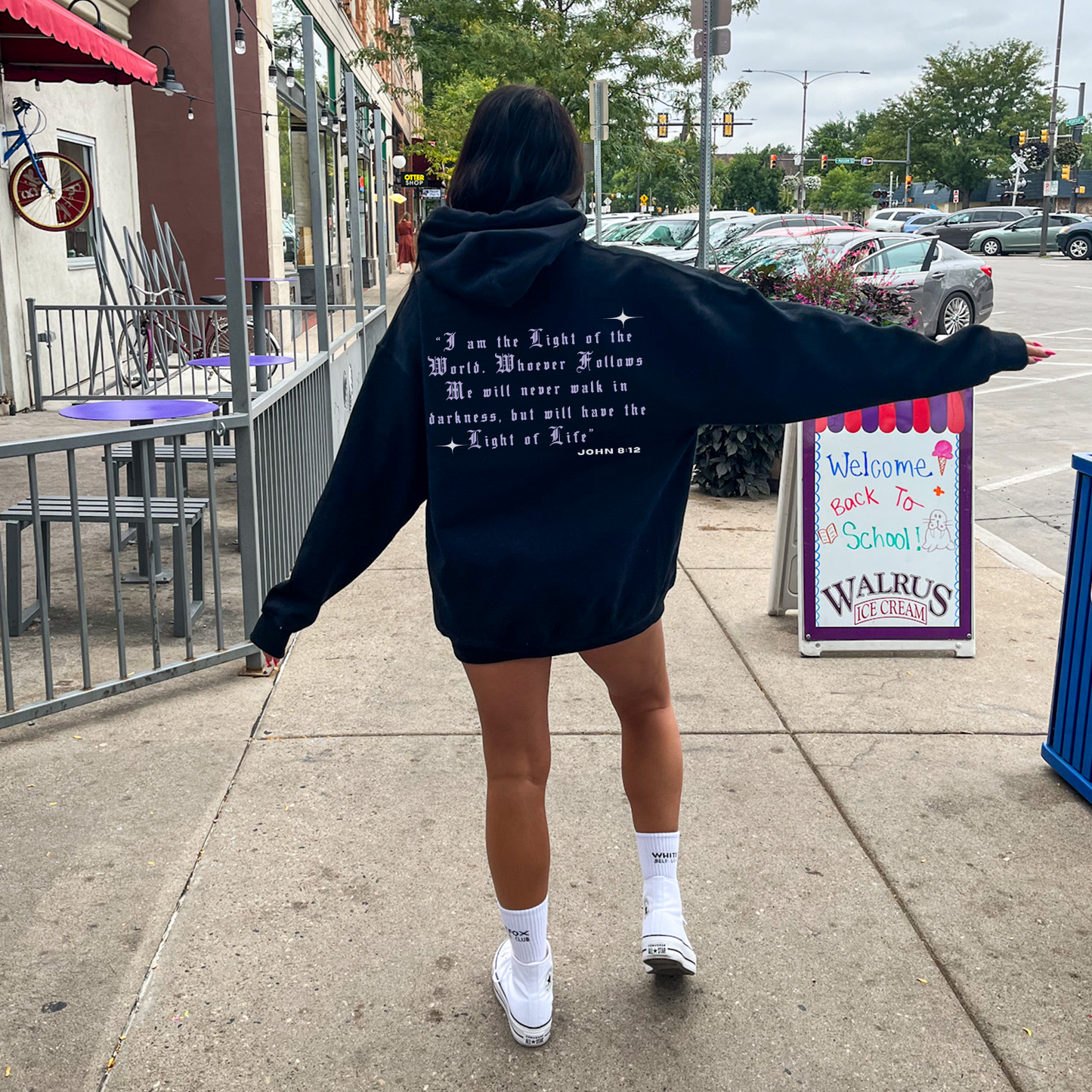 Light of The World Hoodie - Christian Scripture Unisex Hoodie