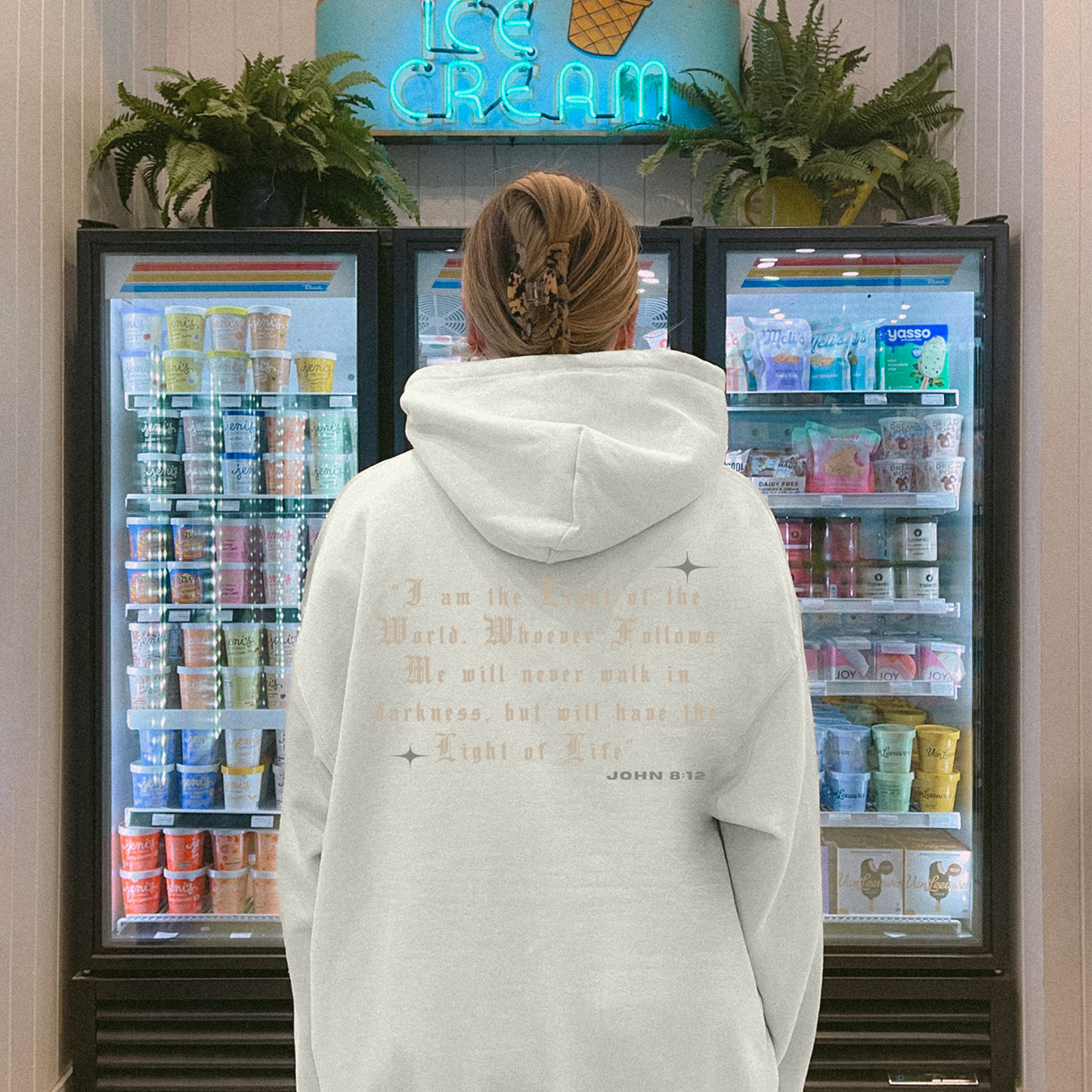 Light of The World Hoodie - Christian Scripture Unisex Hoodie