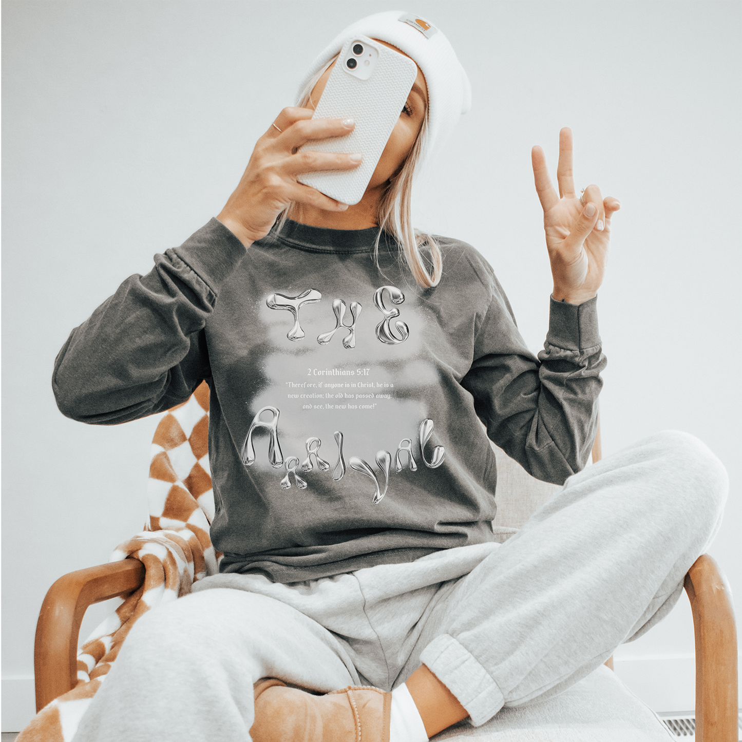 Christian Bible Scripture Unisex Long Sleeve - Pepper