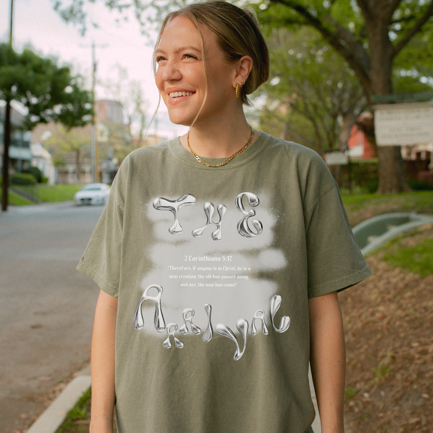 Christian Bible Scripture Unisex Tee - Moss