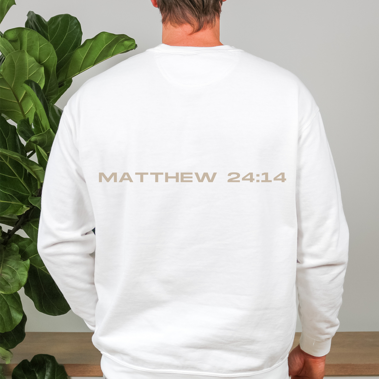 Christian Bible Scripture Sweatshirt - White