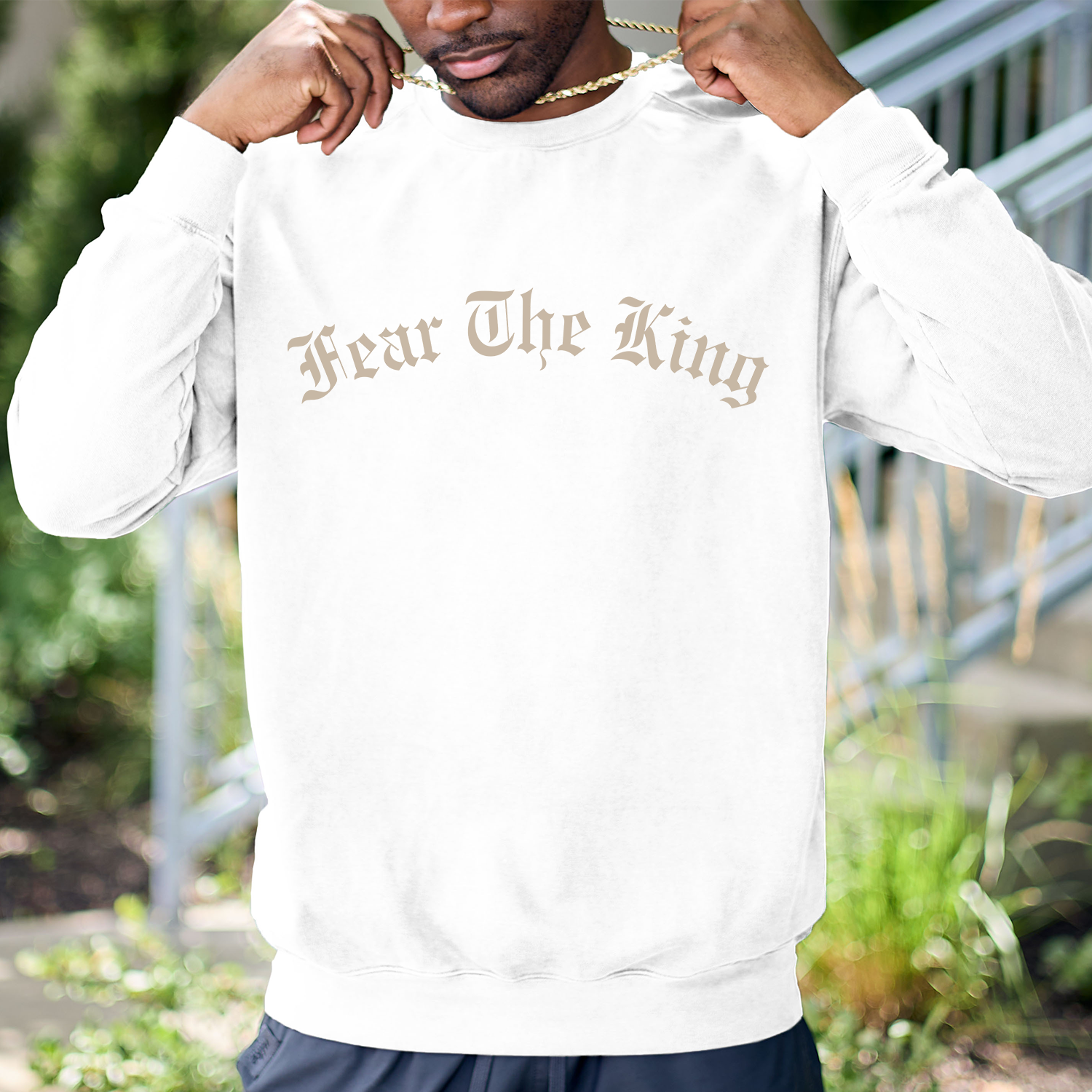 Christian Bible Scripture Sweatshirt - White