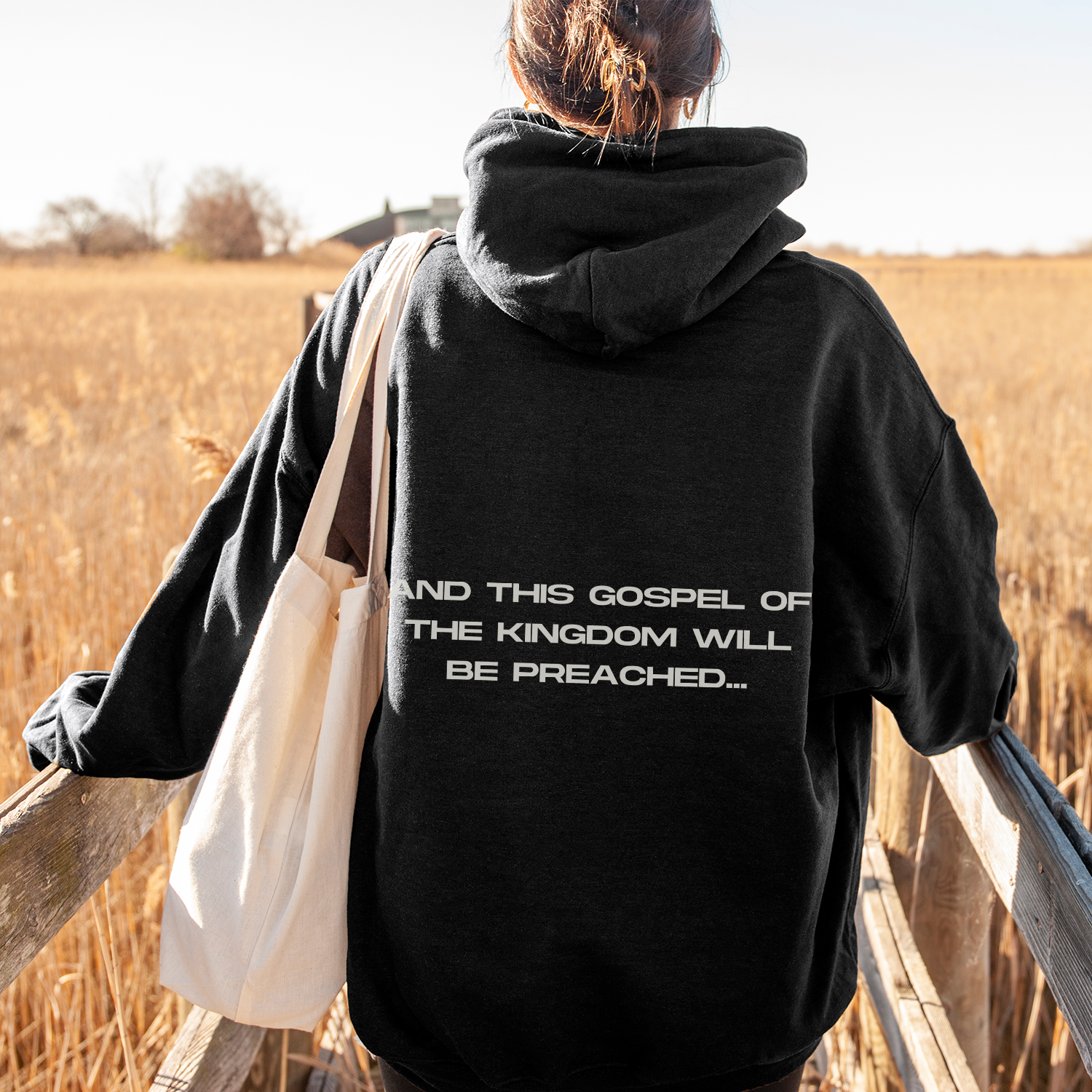 Christian Bible Scripture Hoodie - Black