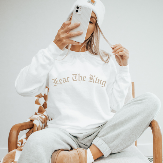 Christian Bible Scripture Sweatshirt - White