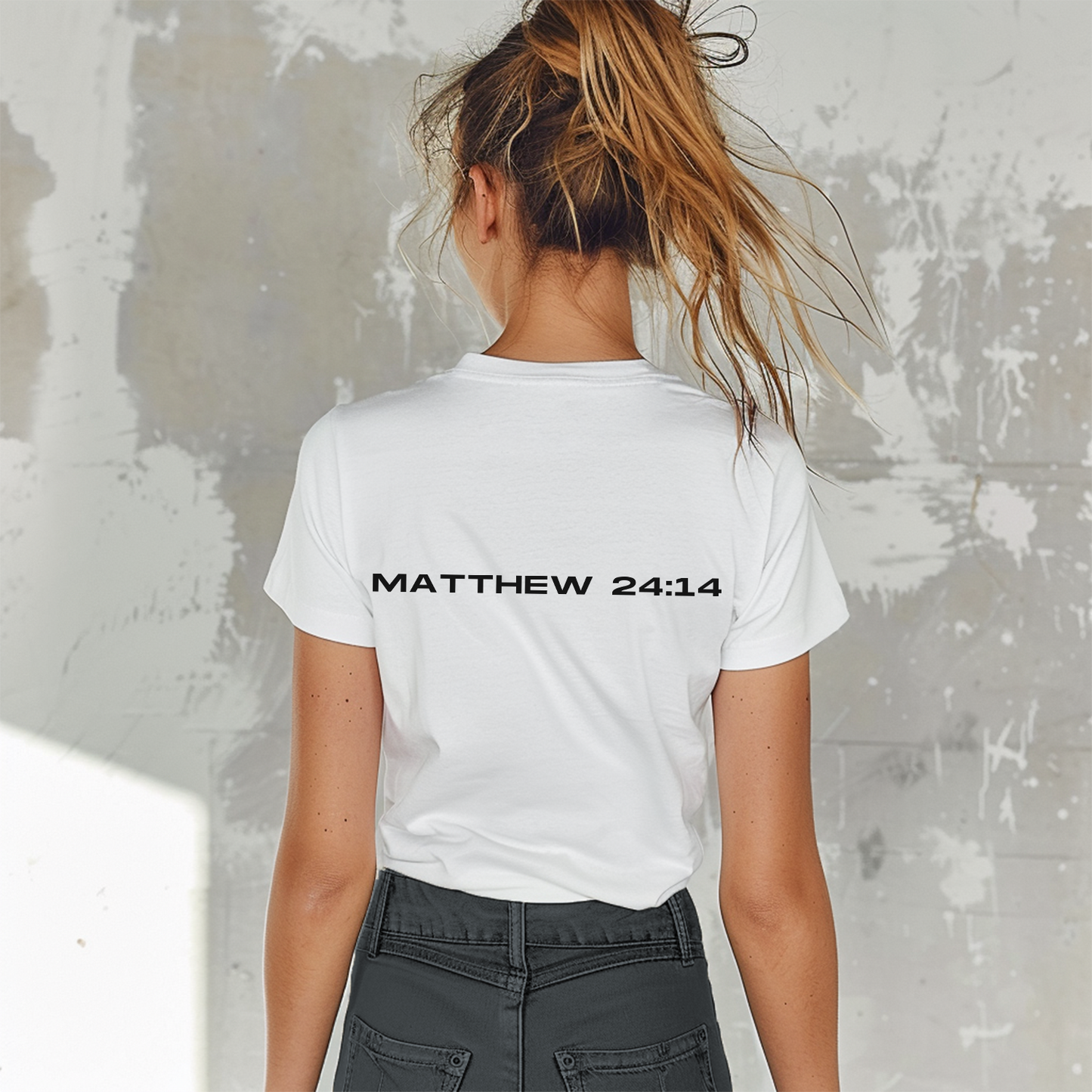 Christian Bible Scripture Tee - White