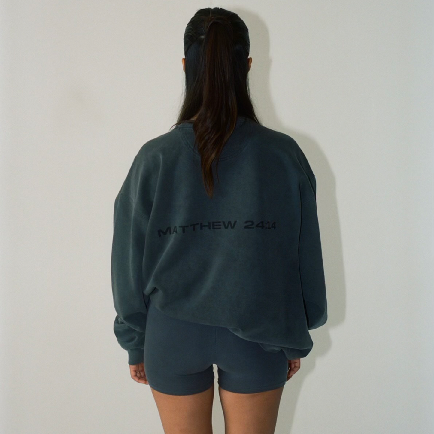 Christian Bible Scripture Sweatshirt - Pepper