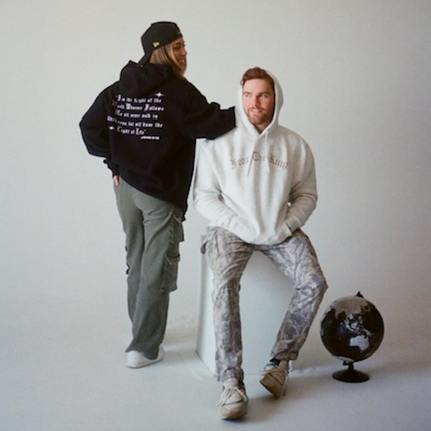 Christian Unisex Bible Scripture Hoodie - Black