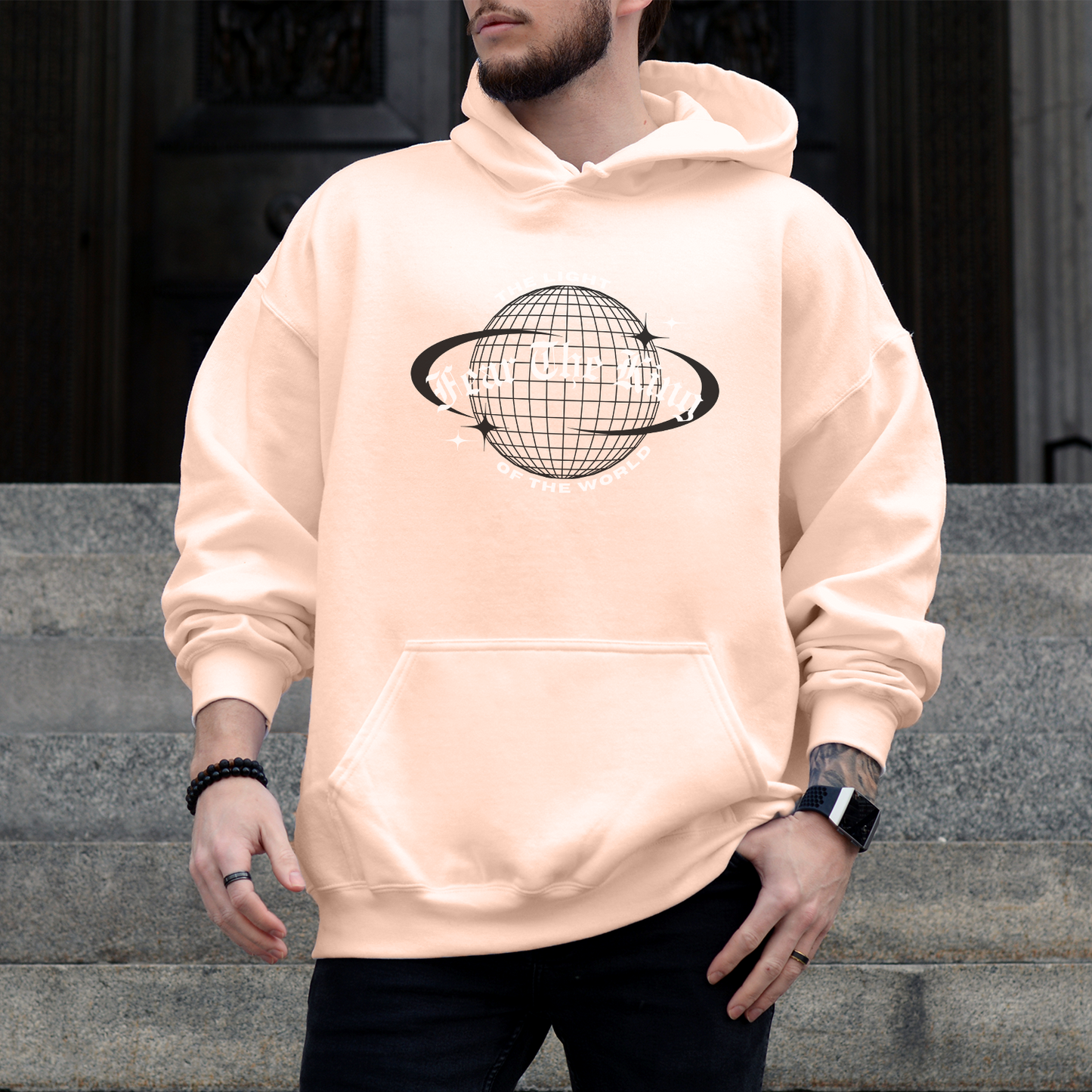 Light of The World Hoodie - Christian Scripture Unisex Hoodie